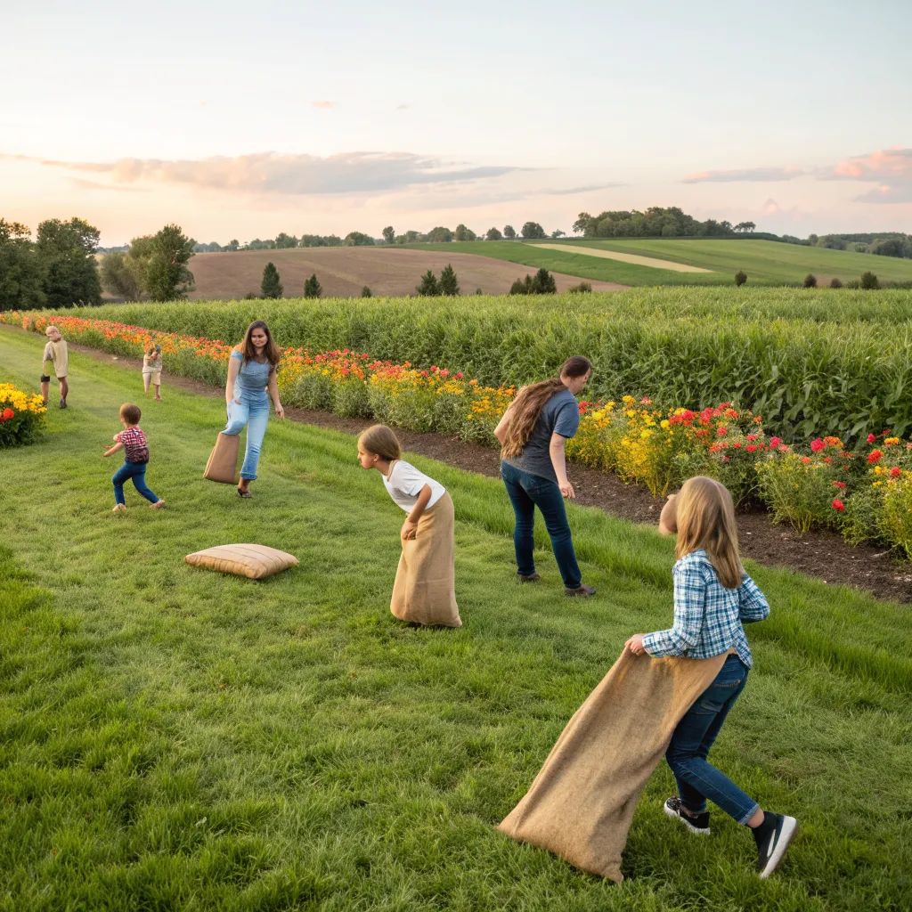 Outdoor farm games and activities